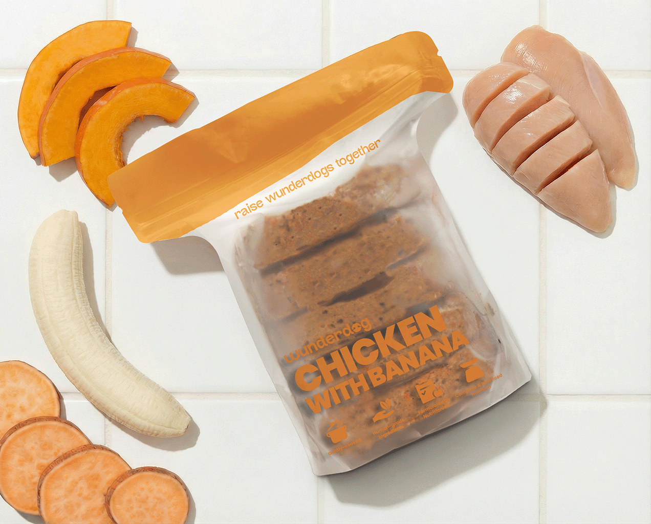Photo of the product Chicken with Banana 1kg