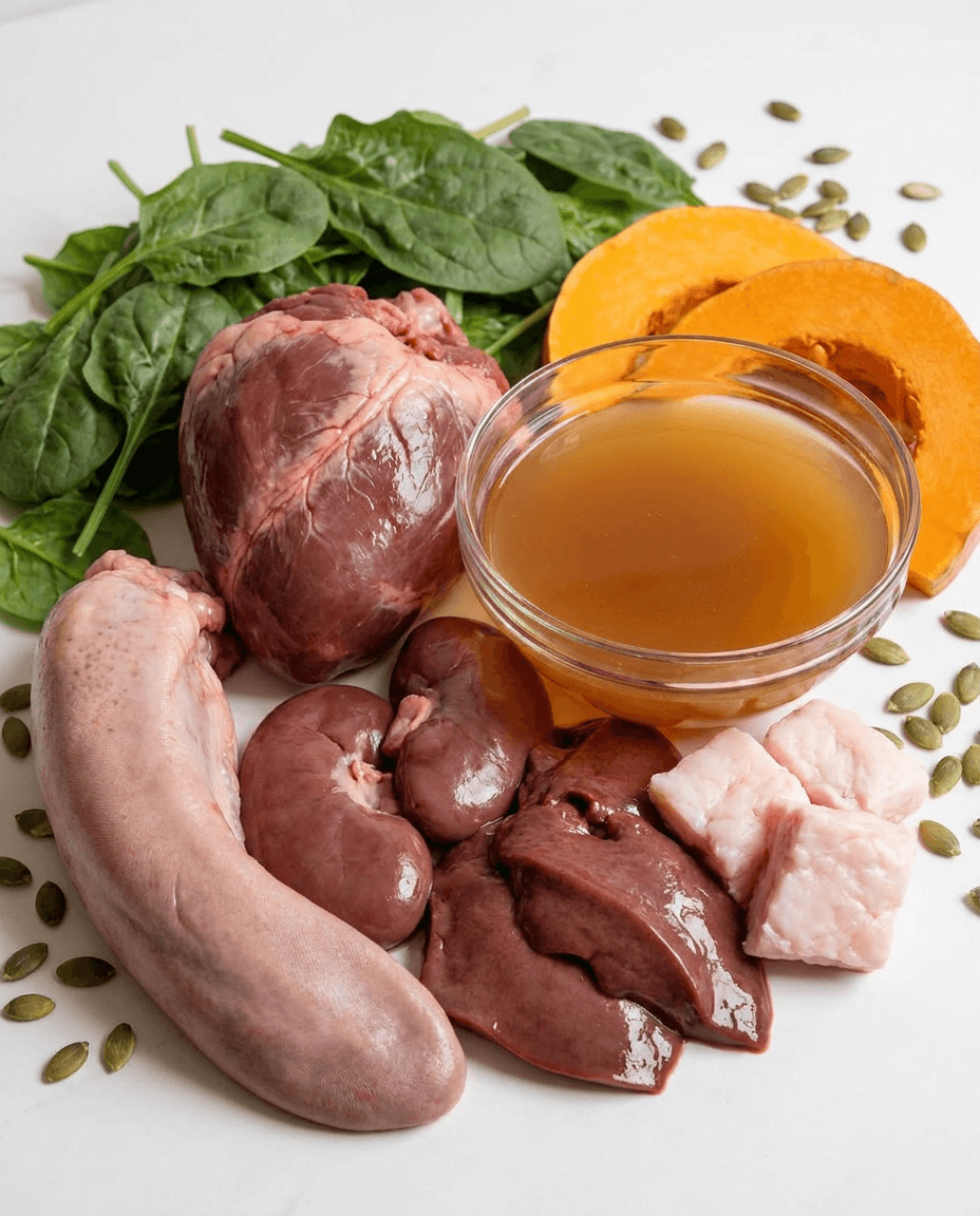 Fresh ingredients used in the recipe