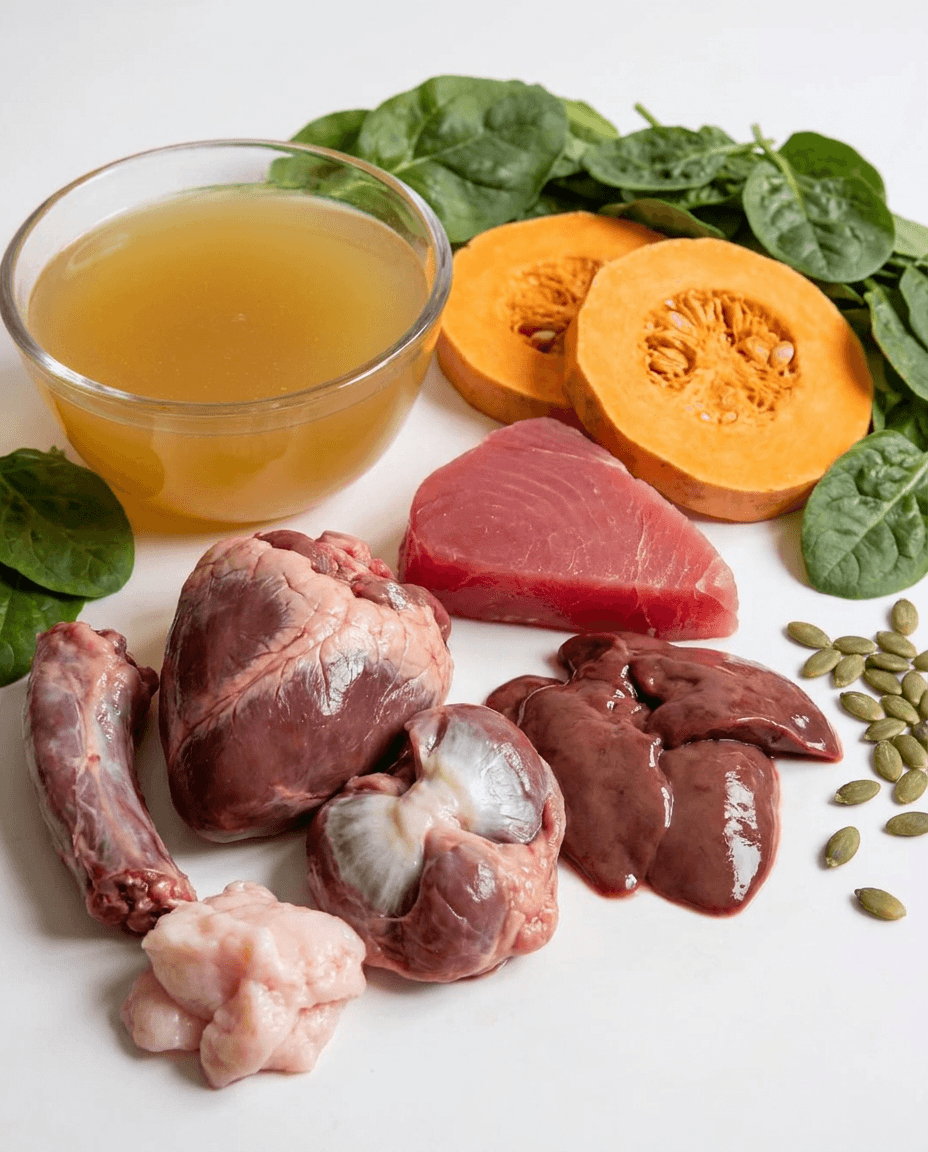 Fresh ingredients used in the recipe